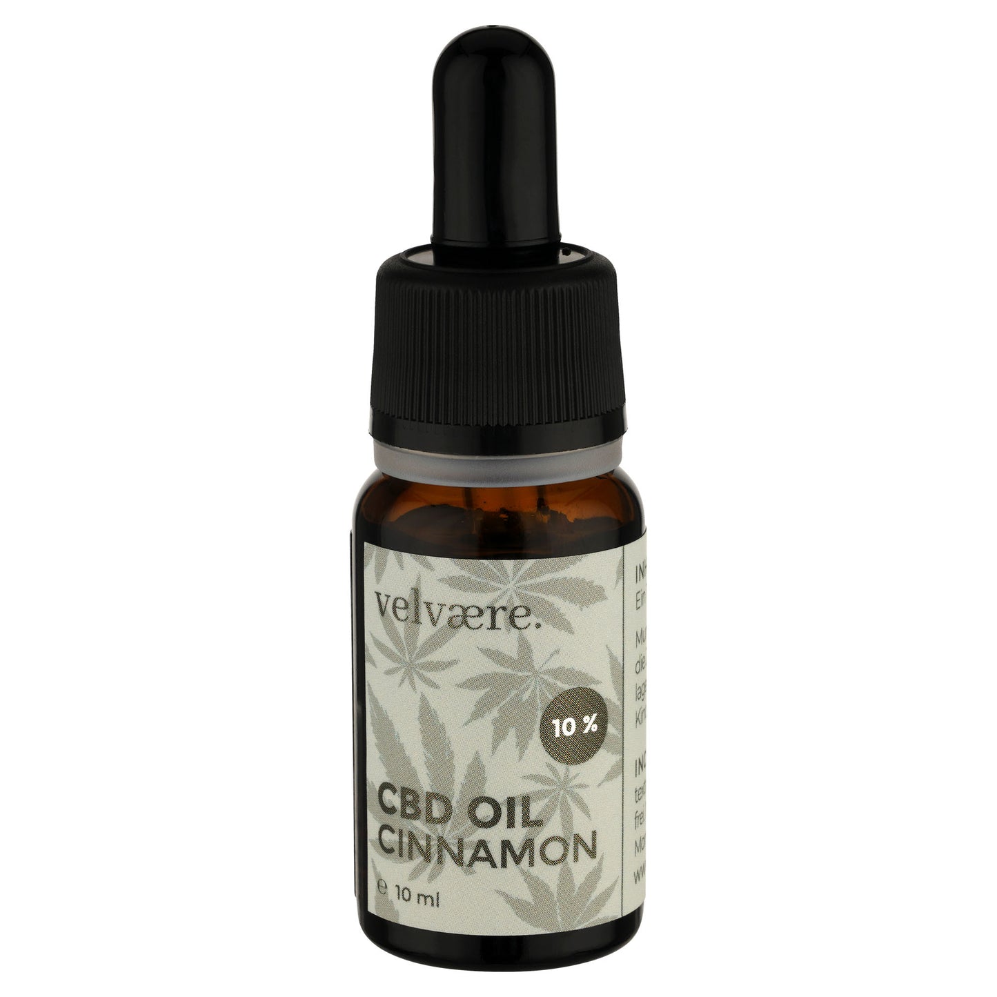 Velvaere CBD Öl 10 % Zimtgeschmack – 10 ml Braunglasflasche mit Pipette
