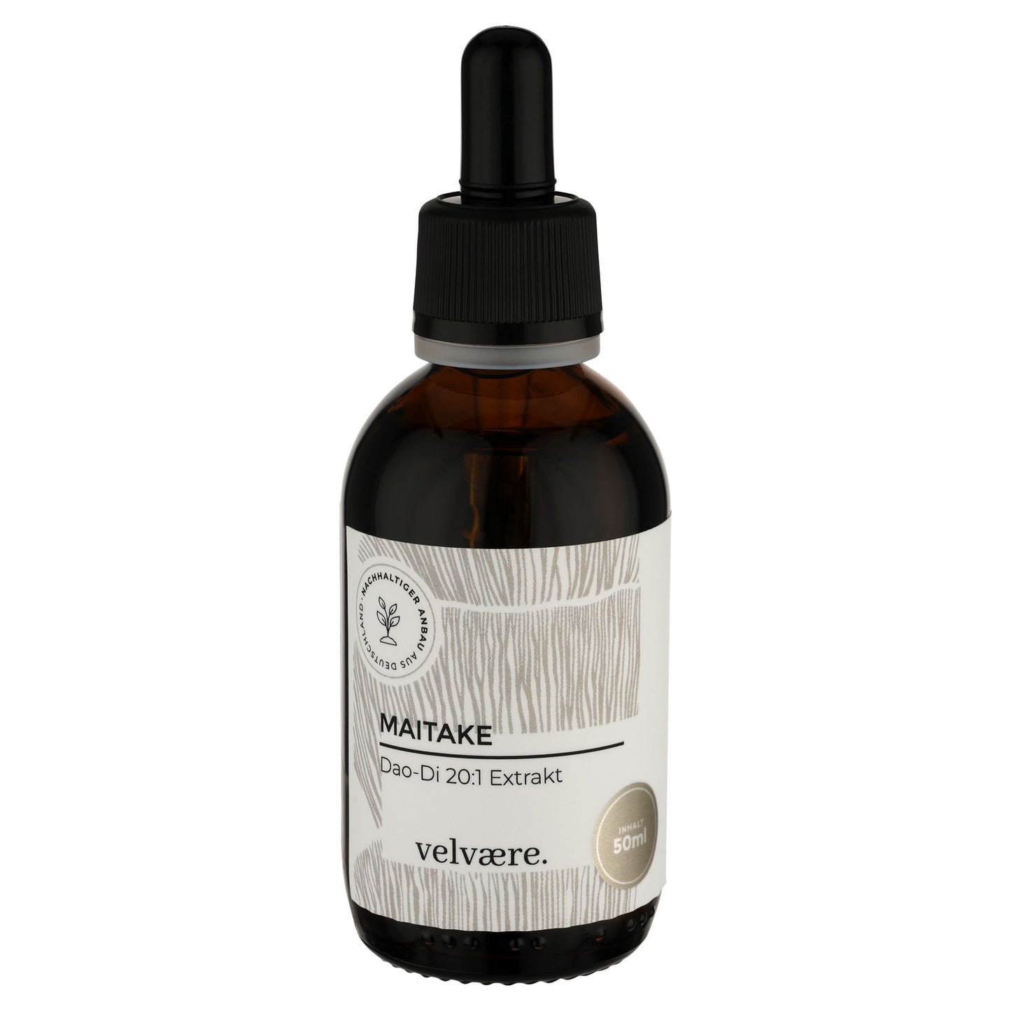 Velvaere Maitake Dao-Di 20:1 Extrakt – hochkonzentrierter Pilzextrakt im 50 ml Glasfläschchen, vegan, aus nachhaltigem Anbau