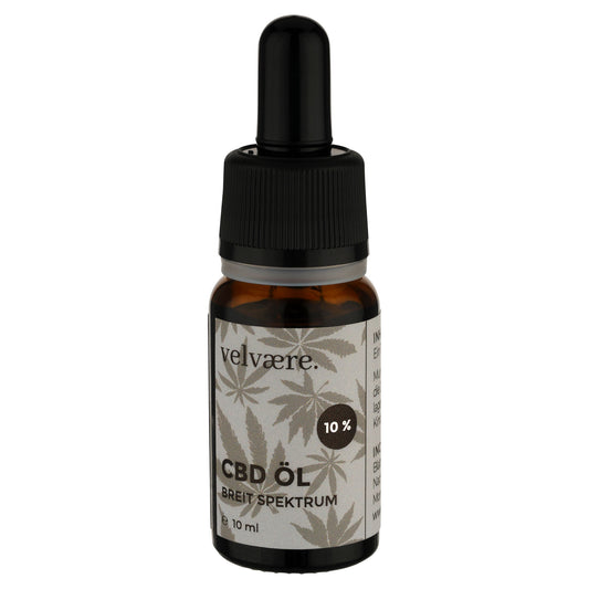 CBD Öl 10 Prozent Breit Spektrum – 10 ml Braunglasflasche mit Pipette