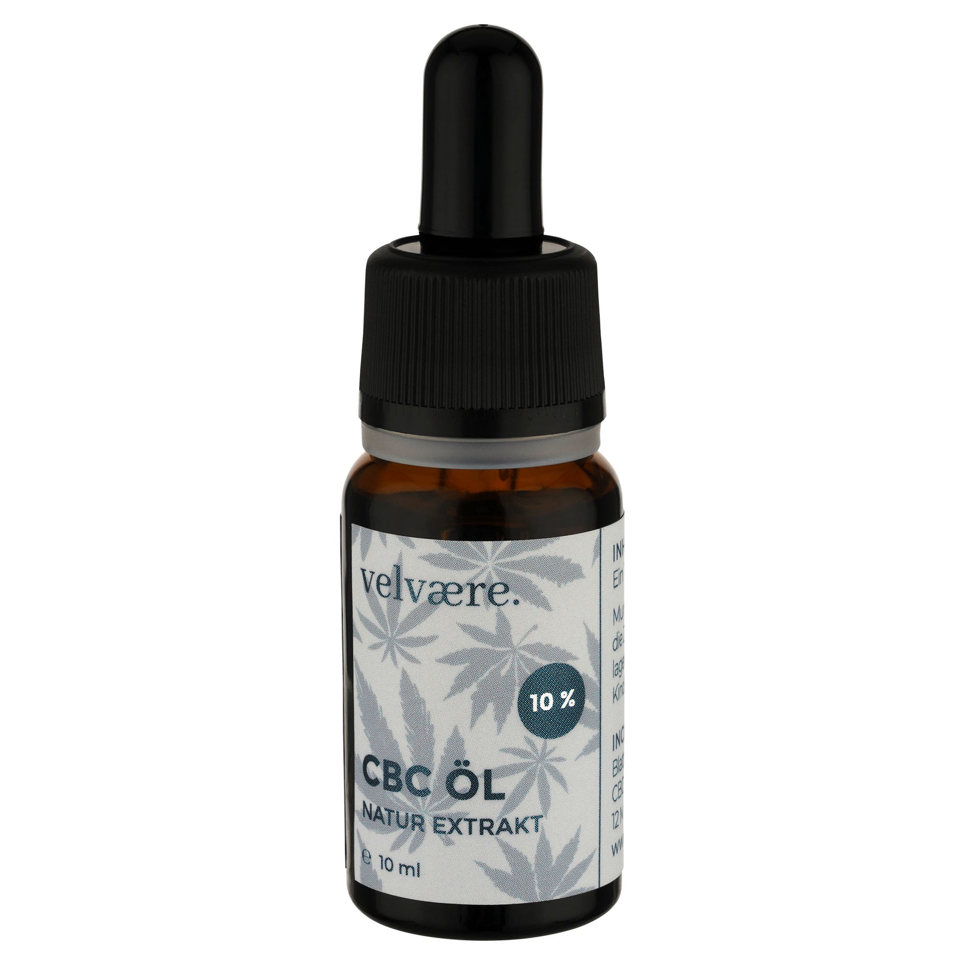 Velvaere CBC Full Spectrum Öl 10% - Braune 10 ml Pipettenflasche