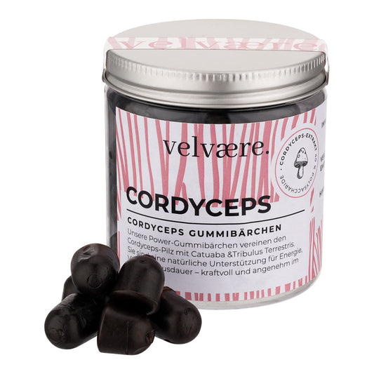 Velvaere Cordyceps Gummies – Vitalpilz Gummibärchen mit Cordyceps-Extrakt