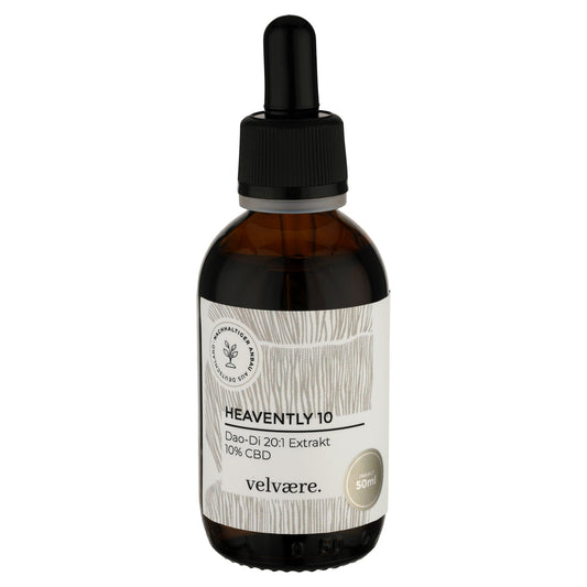 Velvaere Heavenly 10 Dao-Di 20:1 Extrakt + 10% CBD – hochkonzentrierter Pilzextrakt mit CBD, 50 ml Glasfläschchen, vegan, aus nachhaltigem Anbau