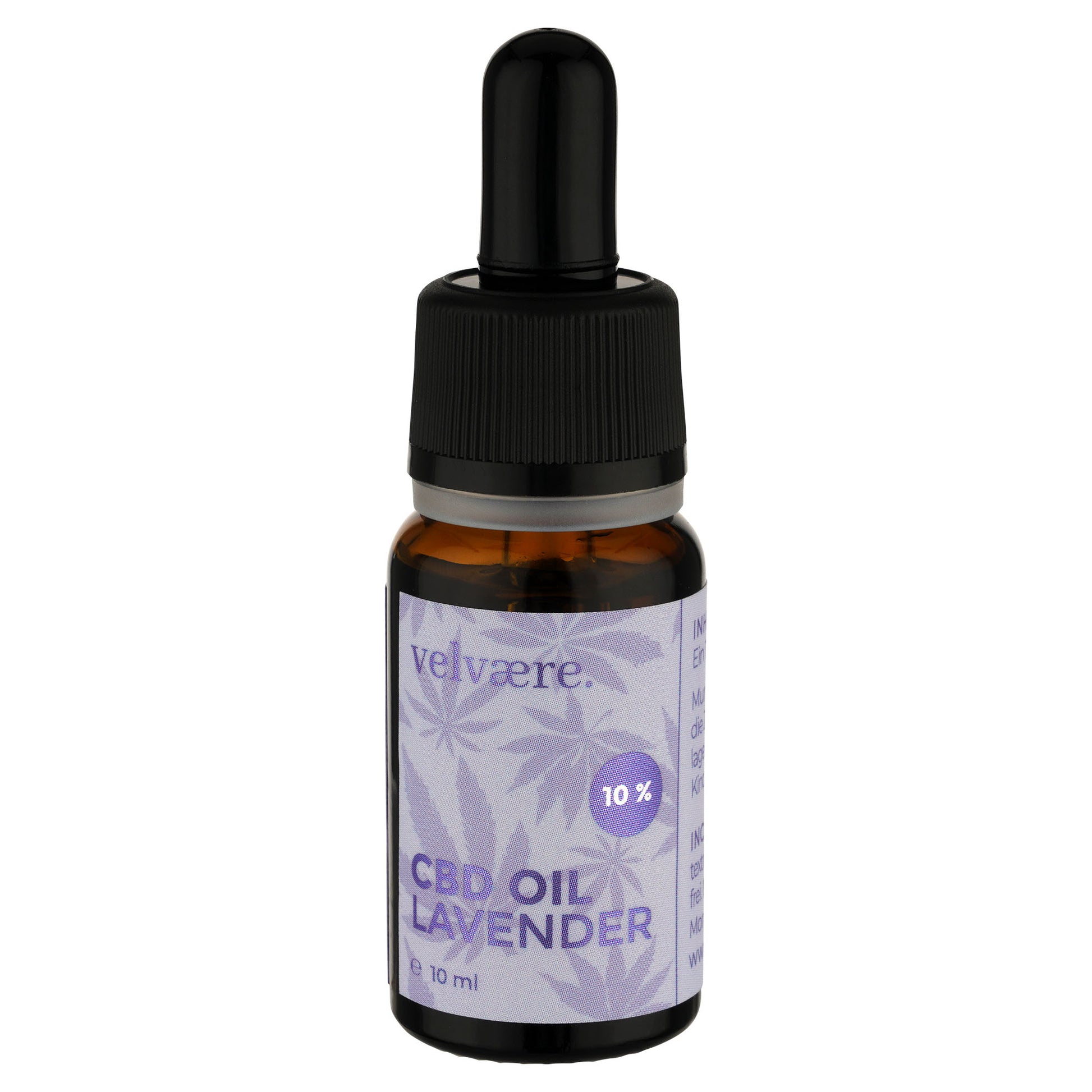 Velvaere CBD Öl 10 % Lavendel Geschmack – 10 ml Braunglasflasche mit Pipette