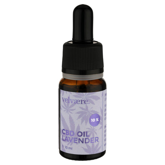 Velvaere CBD Öl 10 % Lavendel Geschmack – 10 ml Braunglasflasche mit Pipette