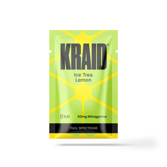 Velvaere KRAID Lemon Full Spectrum Kratom Sticks – Zitronen-Eistee-Geschmack, 50 mg Mitragynin