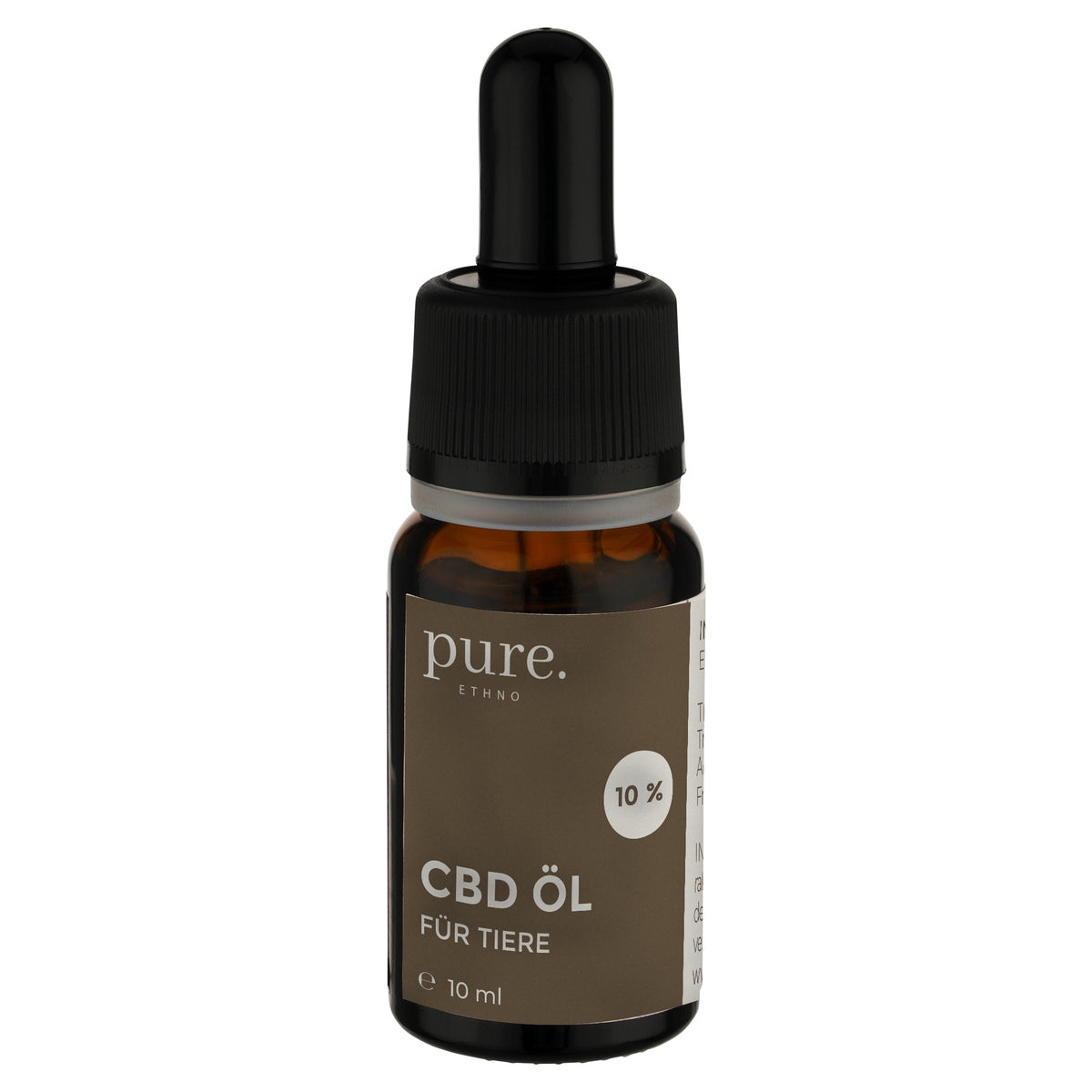 pure. ethno CBD Öl für Tiere 5 % auf Basis von Bio-MCT-Öl. THC-freies Tier-Mundpflegeöl für Hunde und Haustiere ohne künstliche Zusatzstoffe – natürlich und einfach anwendbar.
