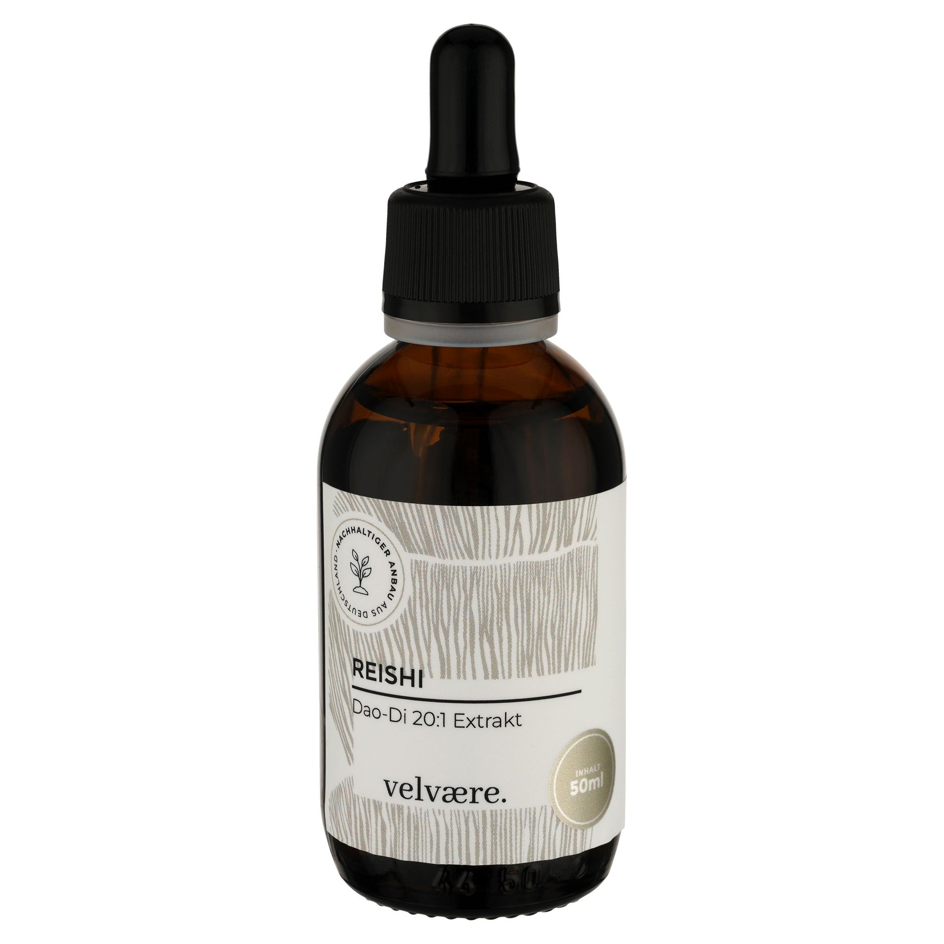 Velvaere Reishi Dao-Di 20:1 Extrakt – hochkonzentrierter Pilzextrakt im 50 ml Glasfläschchen, vegan, aus nachhaltigem Anbau