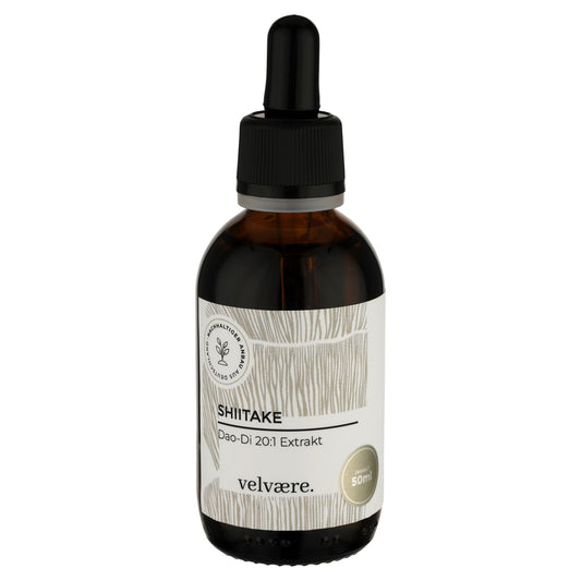 Velvaere Shiitake Dao-Di 20:1 Extrakt – hochkonzentrierter Pilzextrakt im 50 ml Glasfläschchen, vegan, aus nachhaltigem Anbau