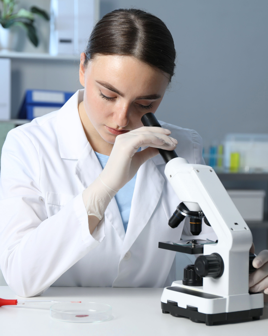 Wissenschaftlerin analysiert Mystic Mushrooms im Labor – Forschung zu hochwertigen Pilzextrakten und bioaktiven Wirkstoffen