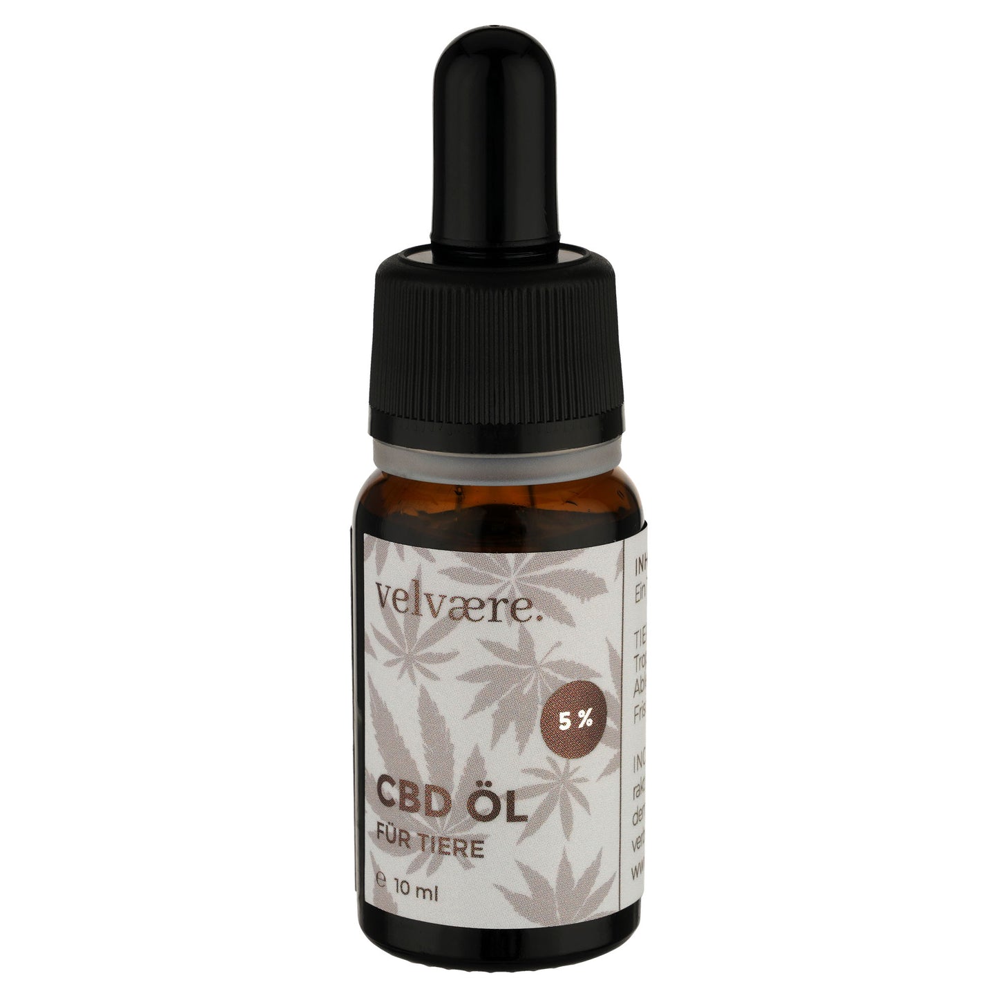 Velvaere CBD Öl für Tiere 5 % auf Basis von Bio-MCT-Öl. THC-freies Tier-Mundpflegeöl für Hunde und Haustiere ohne künstliche Zusatzstoffe – natürlich und einfach anwendbar.